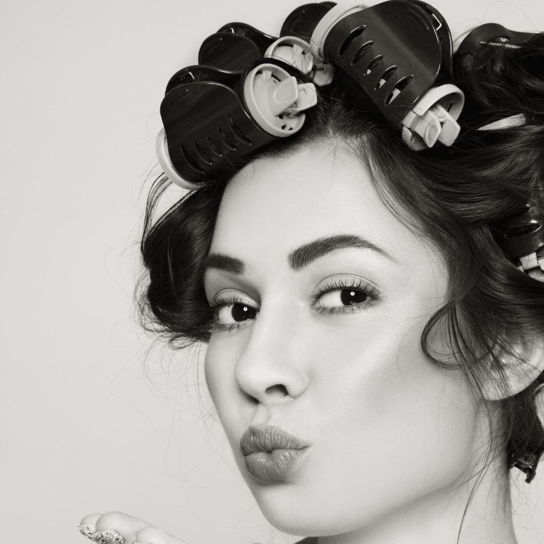 how to put in hair rollers