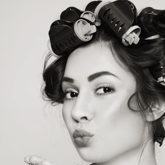 how to put in hair rollers