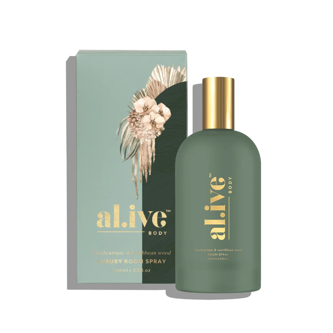 Alive Body Blackcurrant & Caribbean Wood Room Spray