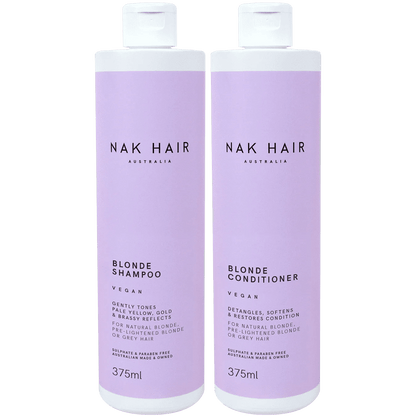 NAK Blonde Shampoo & Conditioner - SDS Hair Group Australia